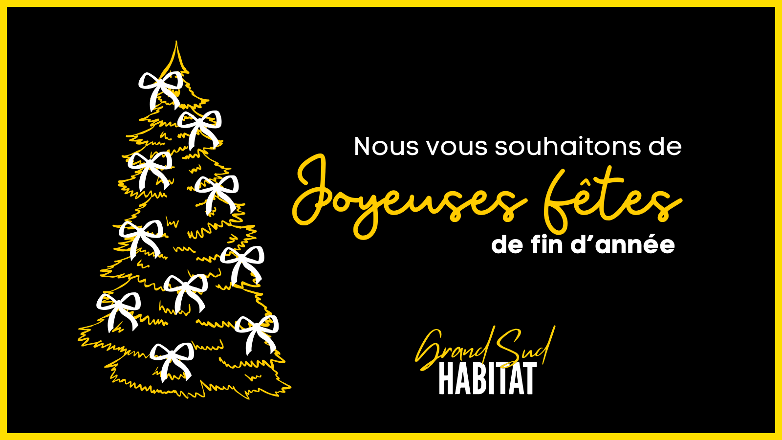 Toute notre équipe vous souhaite de Joyeuses Fêtes de fin d'année !