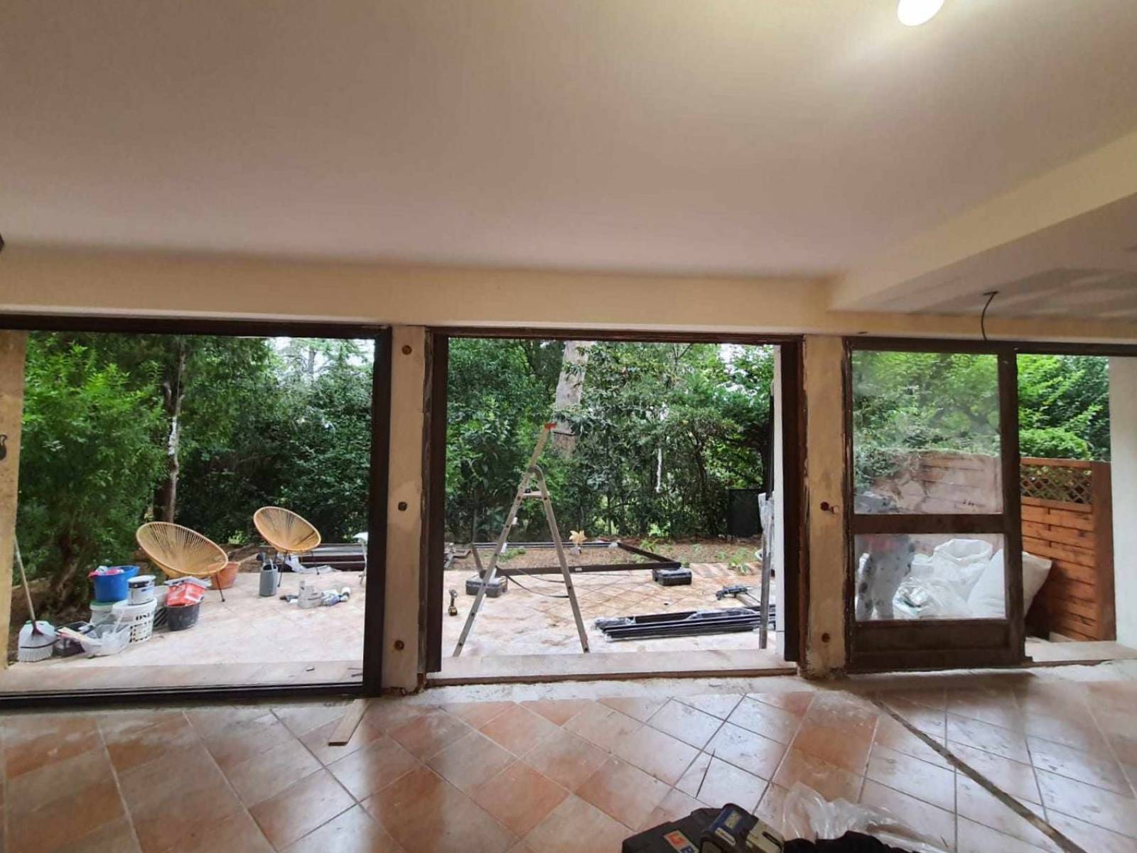 Rénovation par Grand Sud Habitat baie vitrée