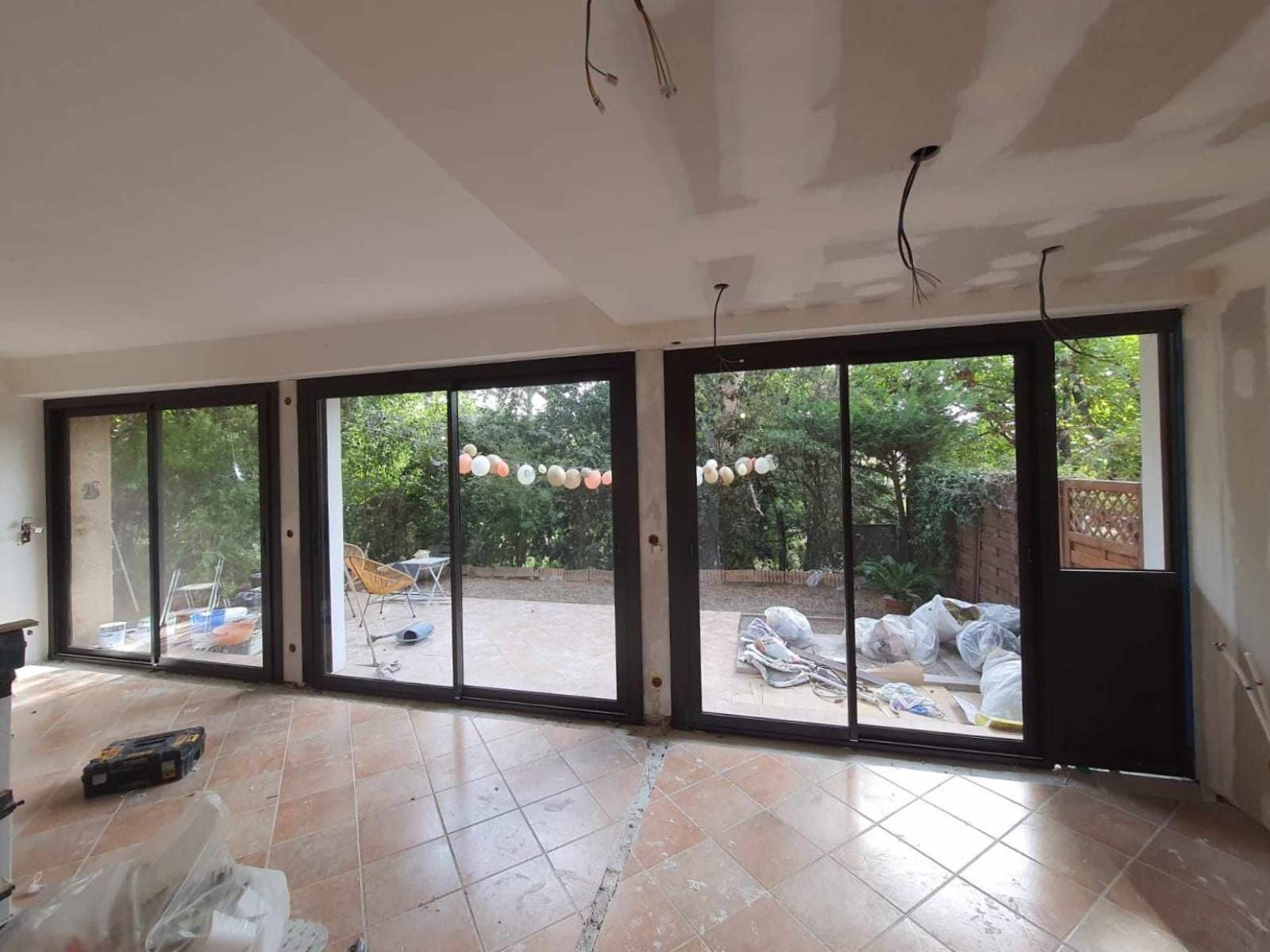 Rénovation par Grand Sud Habitat baie vitrée