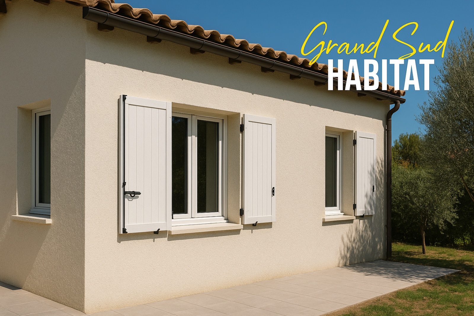 Pose de volets battants aluminium sur-mesure pour maison ou appartement à Marseille pour une  jolie villa dans le 13009