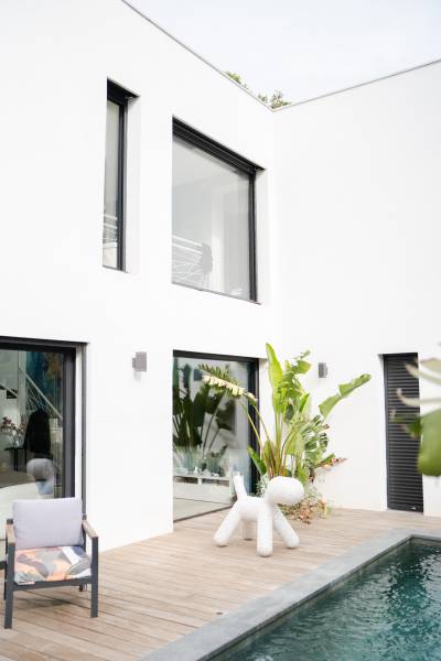 Menuiseries modernes - double vitrage - noir