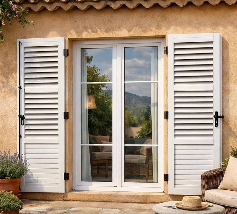 Volets battants sur-mesure à lames orientables à Aubagne